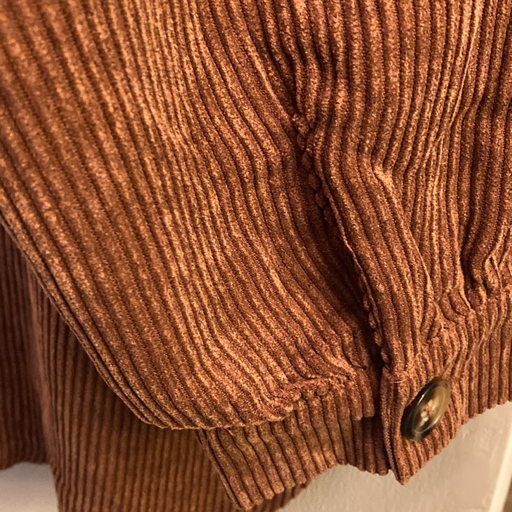 Pink Lily Rust Colored Shacket With Aztec Print S… - image 8